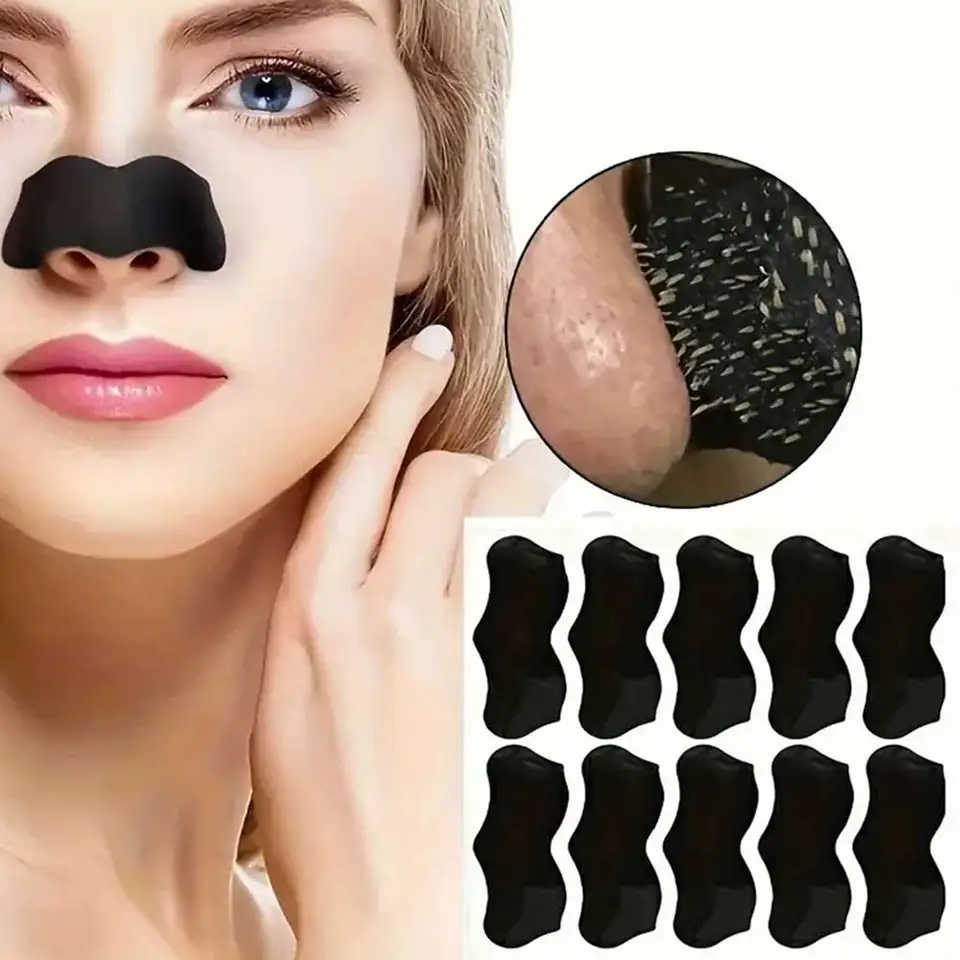 10ks nosový čierny hrot maska ​​remover maska ​​hlbokého čistenia zmršťovací pór ošetrenie akné Maska nosa čierna hlavica maska ​​Mask Health Care