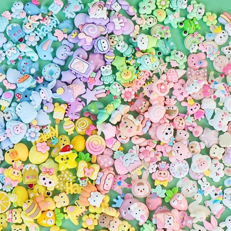 10ks nová živici Mini candy karikatúry séria slizu kawaii ploché zadné cabochons scrapbooking kutilové šperky remeselné dekorácie doplnky
