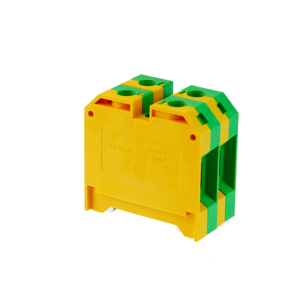 10ks PE drôtový vodič EK-35/35 konektorová skrutka pripojenie din Rail Terminálové bloky EK35/35