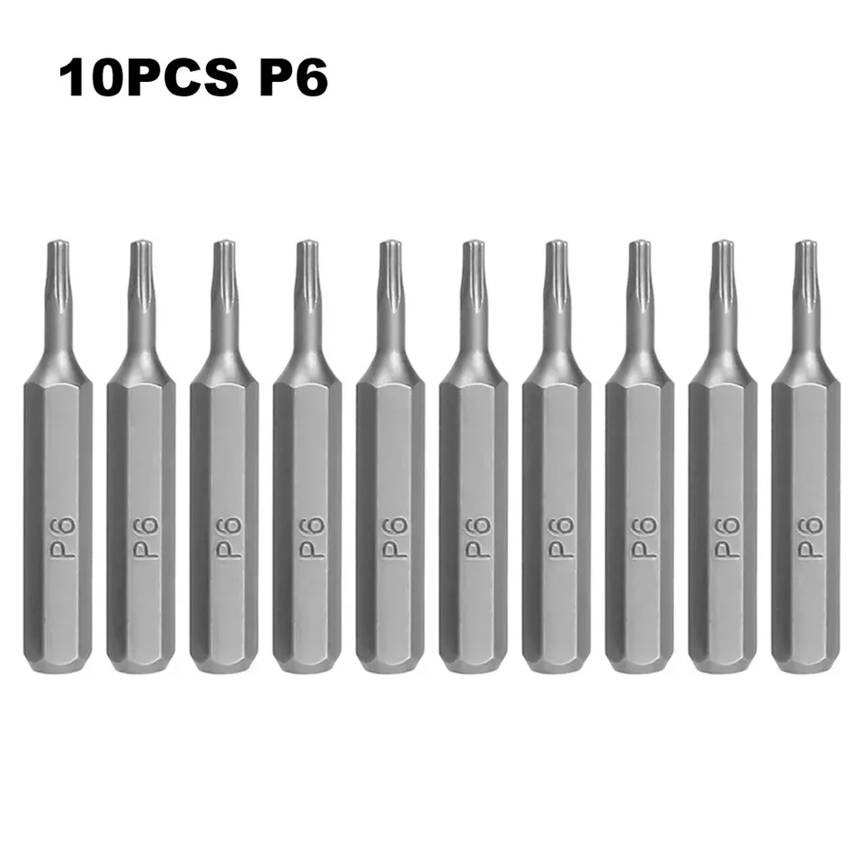 10ks Pentacle Star Screwdriver Head 28 mm hexagonálna rukoväť skrutkovač bit elektrický nástroj vŕtačka P2 P5 P6
