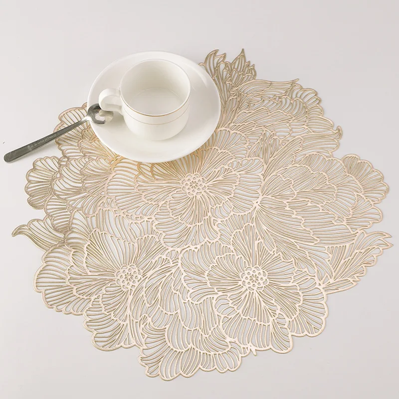 10ks Placemat nepremokavý olej rezistentný kvetový vzor Western Prestlaky do obývacej izby jedáleň kuchynský stôl dekor