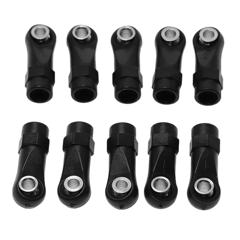 10ks plastový plastový m4 koncový spojovací spojenie Linkode Guals hlava kĺbov pre 1/10 RC Crawler Axial SCX10 II 90046 Traxxas TRX4, A