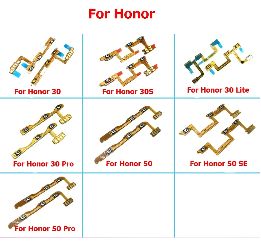 10ks pre Huawei Honor 30 Lite 30s 50 Pro SE Vypnite tlačidlo Vypnúť