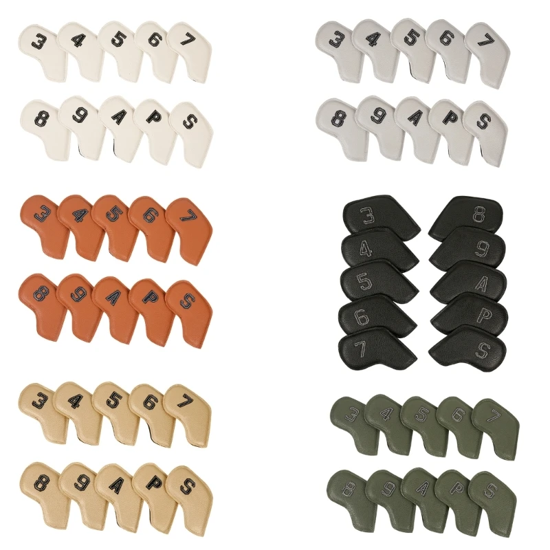 10ks Pu Golfs Headcover Ochranné kryt