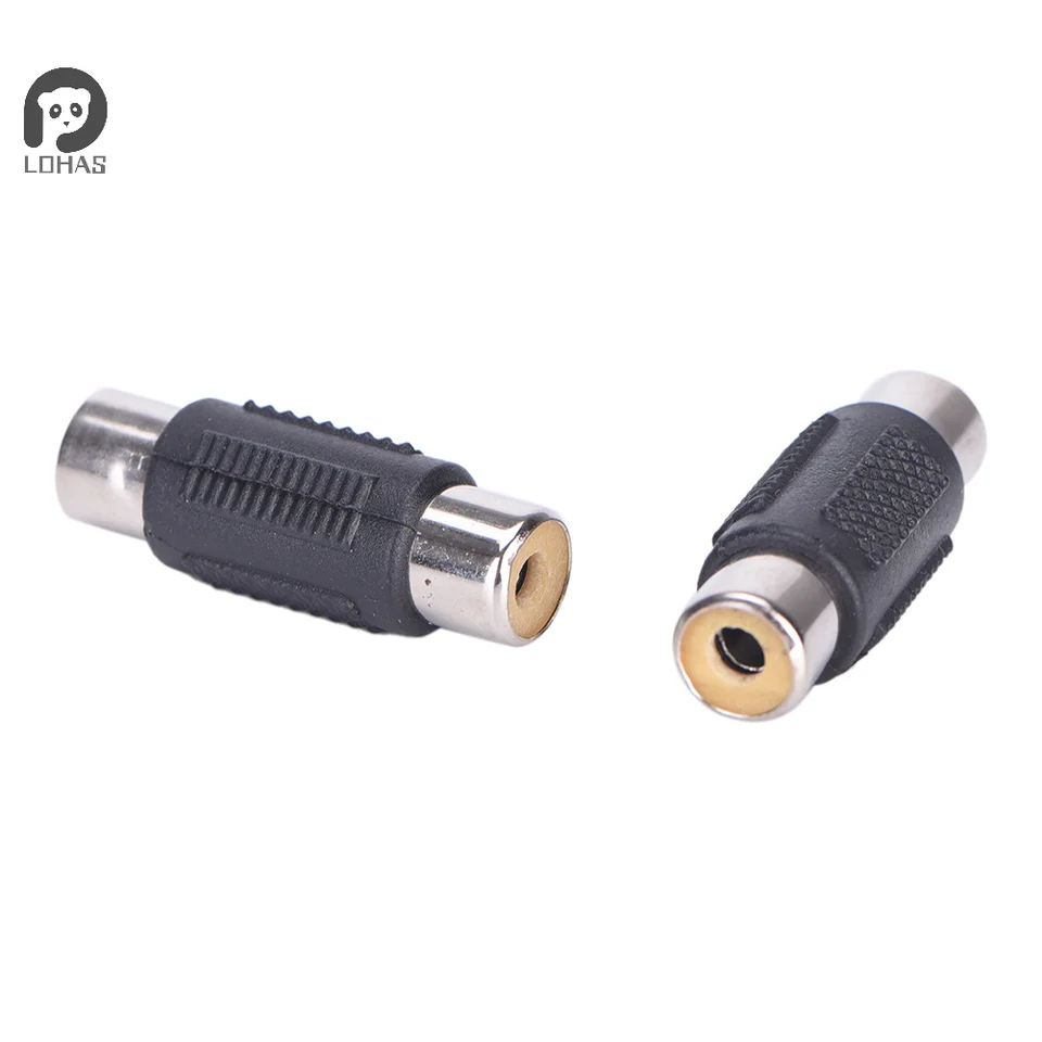 10ks RCA Žena až ženská spojka Plug Audio Video AV káblové adaptér RCA Joiner Hot Sale