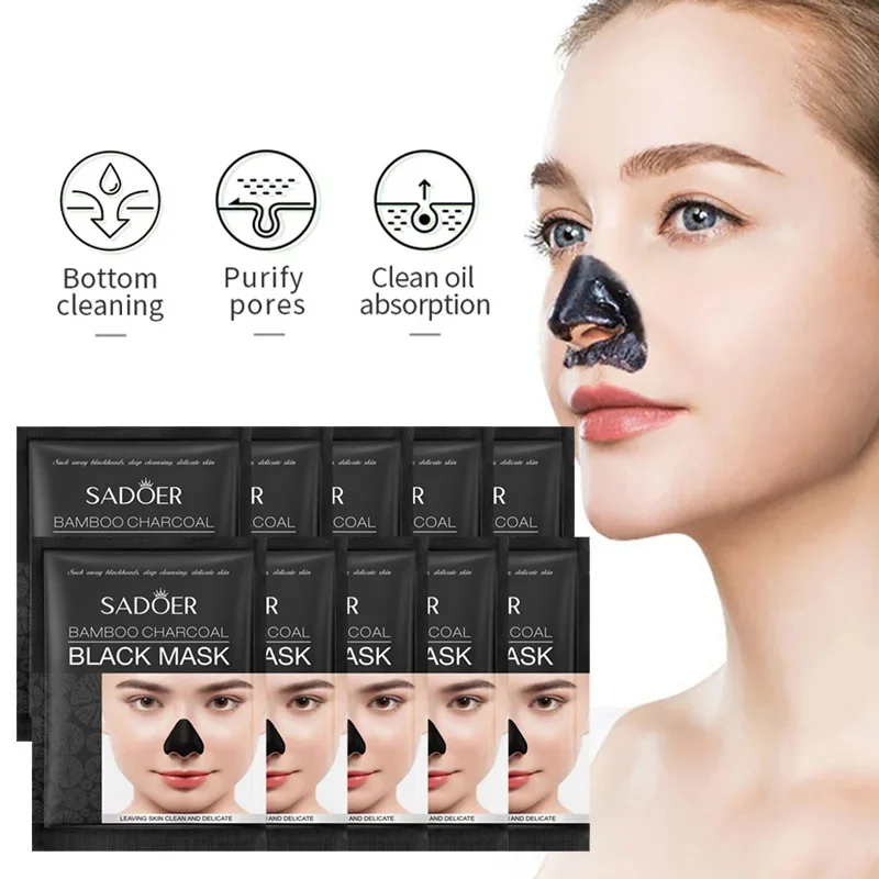 10ks Sadoer Blackhead Maska Maska čiernej hlavy Zvlhčovanie Zvlhčovanie Masky T-Zone Produkty T-Zone