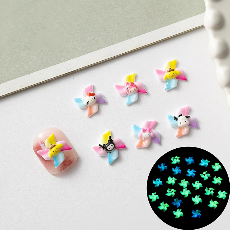 10ks sanrio nechtové kúzla Luminát veterný mlyn Kuromi melódiu Cinnamoroll Pochacco 3D roztomilý karikatúra dekorácie pre domácich majstrov