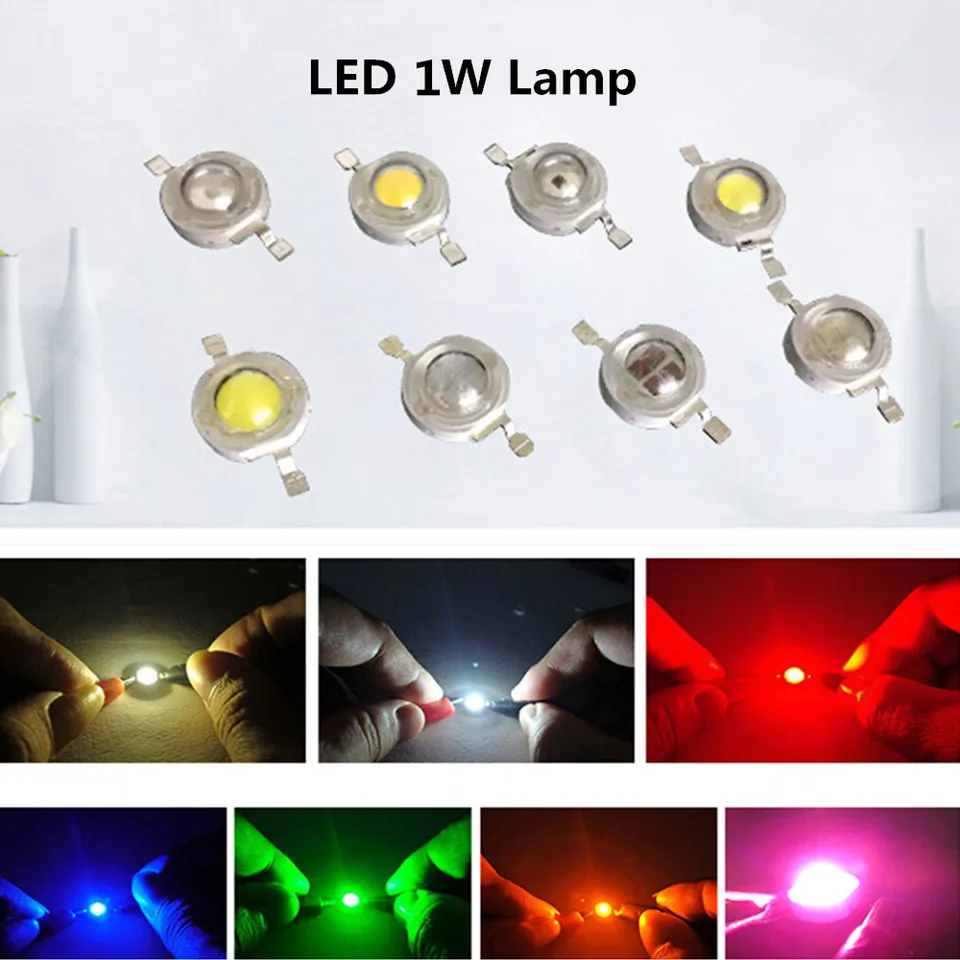 10ks/set 1W LED Super Bright Lamp Lamp Lights Nočné svetlo pre baterku na pódium na osvetlenie svietidiel