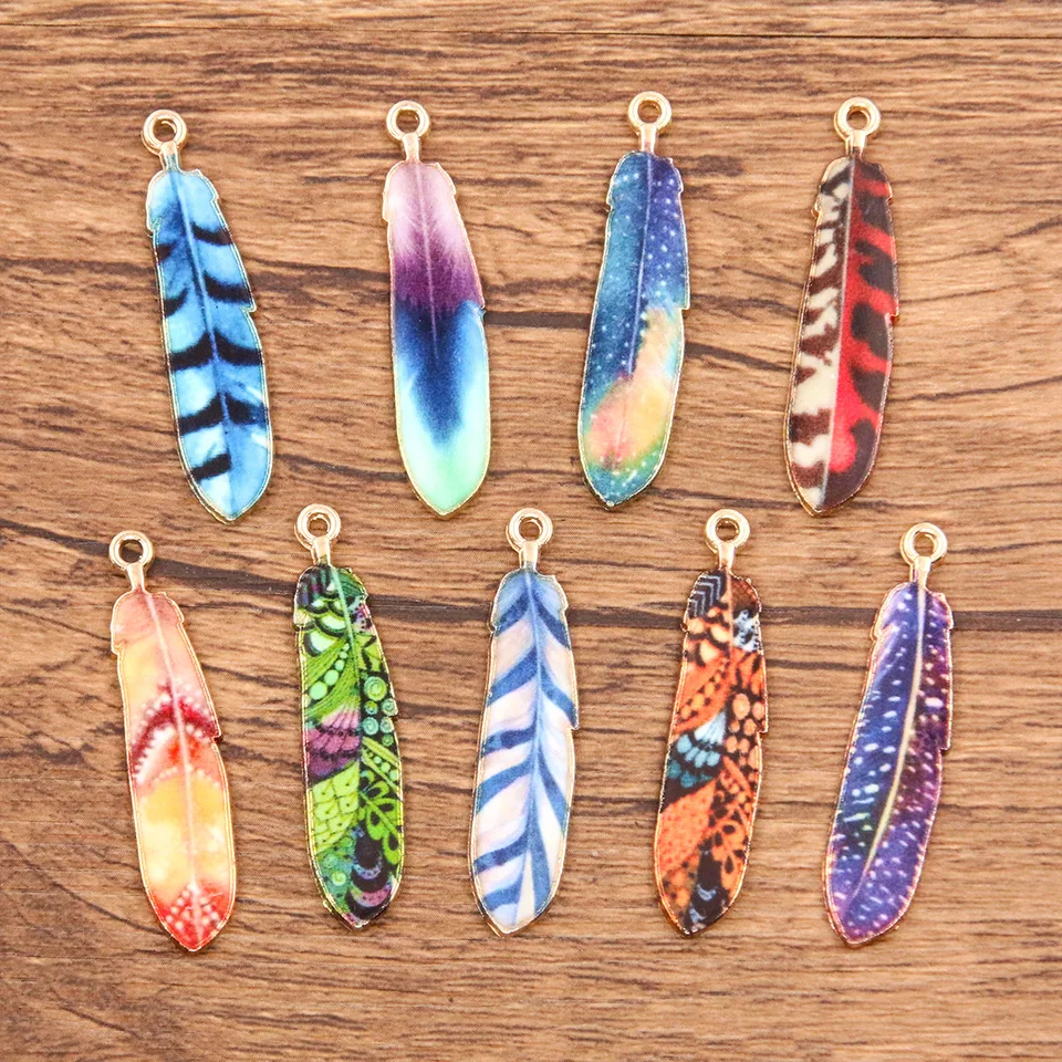 10ks set oslnivé zliatiny Petre Pendants zložito vytvorené pre DIY šperky Keychains náhrdelníky a náušnice Tassel.