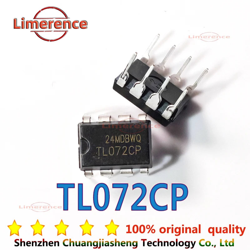 10ks TL072CP DIP-8 TL072CN TL072C TL072 072 DIP8 Nový a pôvodný čipset IC