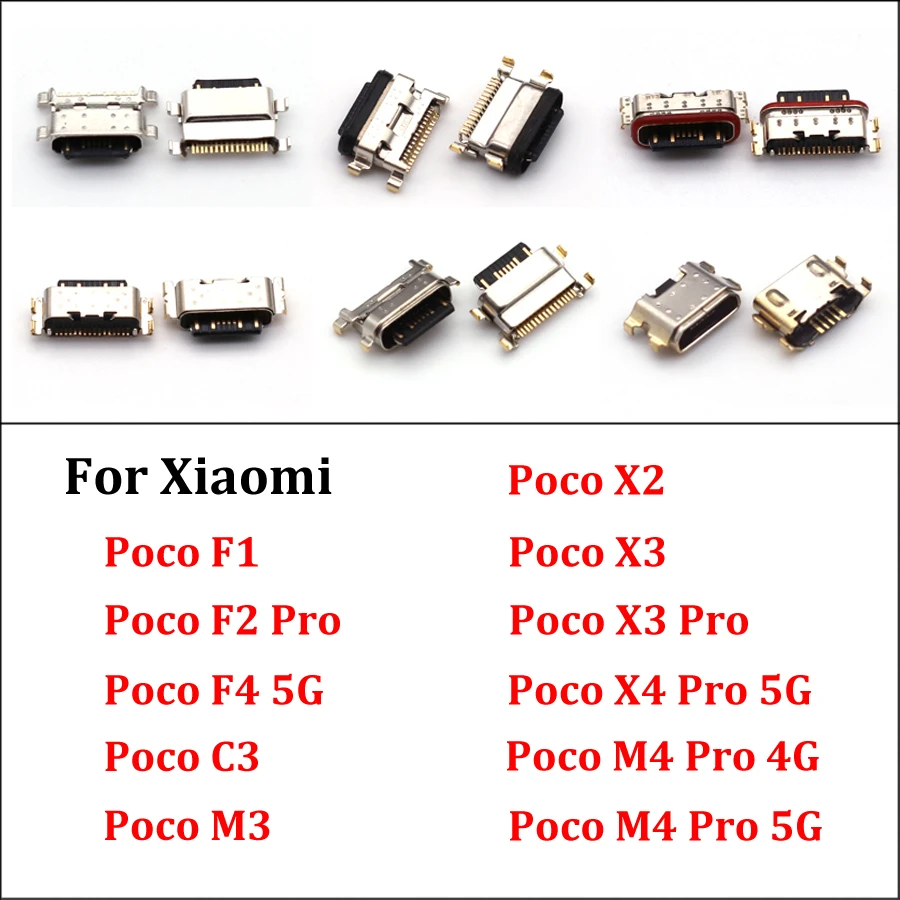 10ks USB Rýchle nabíjacie port pre Xiaomi POCO F1 F2 F3 F4 X2 X3 X4 M3 M4 PRO C3 4G 5G DOCK nabíjačku
