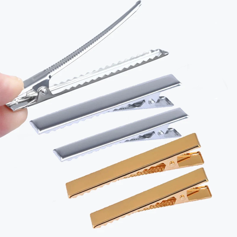 10ks/veľa Duckbill Clip Gold Silver 2-7,5 cm Hovdrinky Hovädzie nálezy pre dám