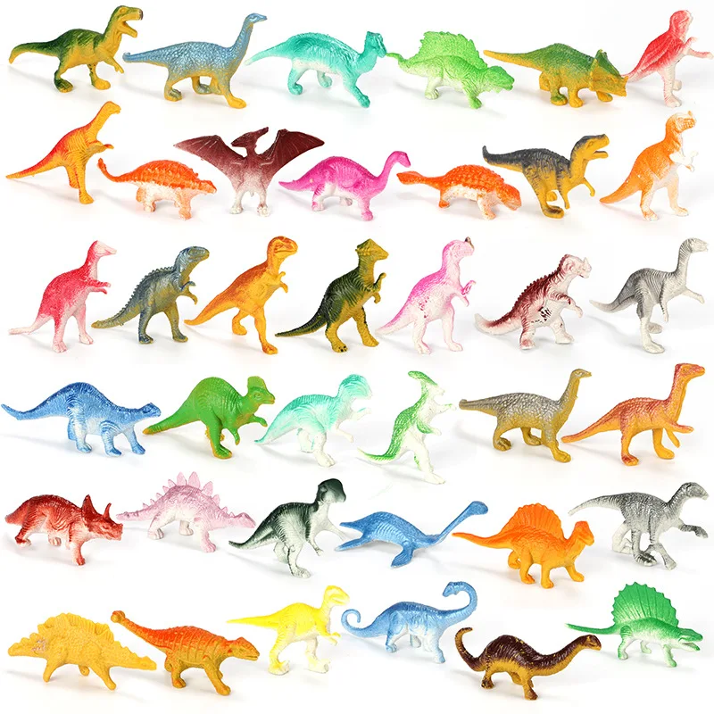 10ks/veľa Mini dinosaurus Model Detské vzdelávacie hračky Malé simulačné zvieracie postavy pre deti Hračky pre chlapec Darčekové zviera