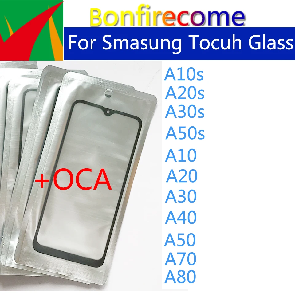10ks \ veľa pre spoločnosť Samsung Galaxy A10S A20S A30S A50S A10 A20 A30 A30 A50 A50 A70 A80 dotykový sklo dotykovej obrazovky s opravou OCA