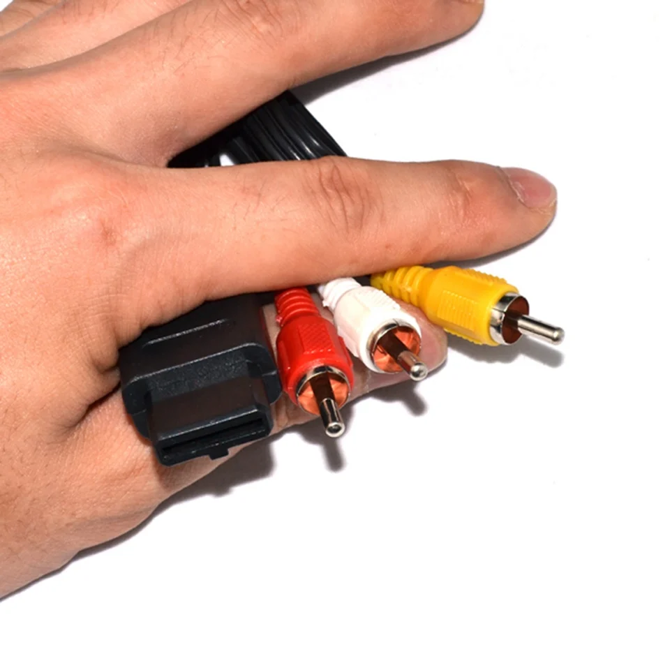 10ks Veľa RCA Audio video kábel AV kábel pre N64 pre Gamecube pre GC pre SNES