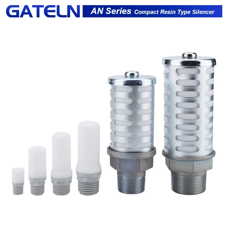 10ks/veľa série Kompaktný živicový typ tlmiča Solenoid Solve Valve výfuk AN10-01 AN20-02 AN30-03 AN40-04 AN500-06 AN600-10