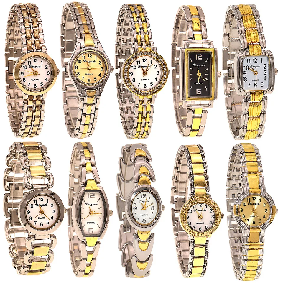 10ks/veľa, zmiešané objemové elegantné dámske hodinky Luxusné zápästie Watches Dámske hodinky Quartz pre dievčatá darček Montre femme darček