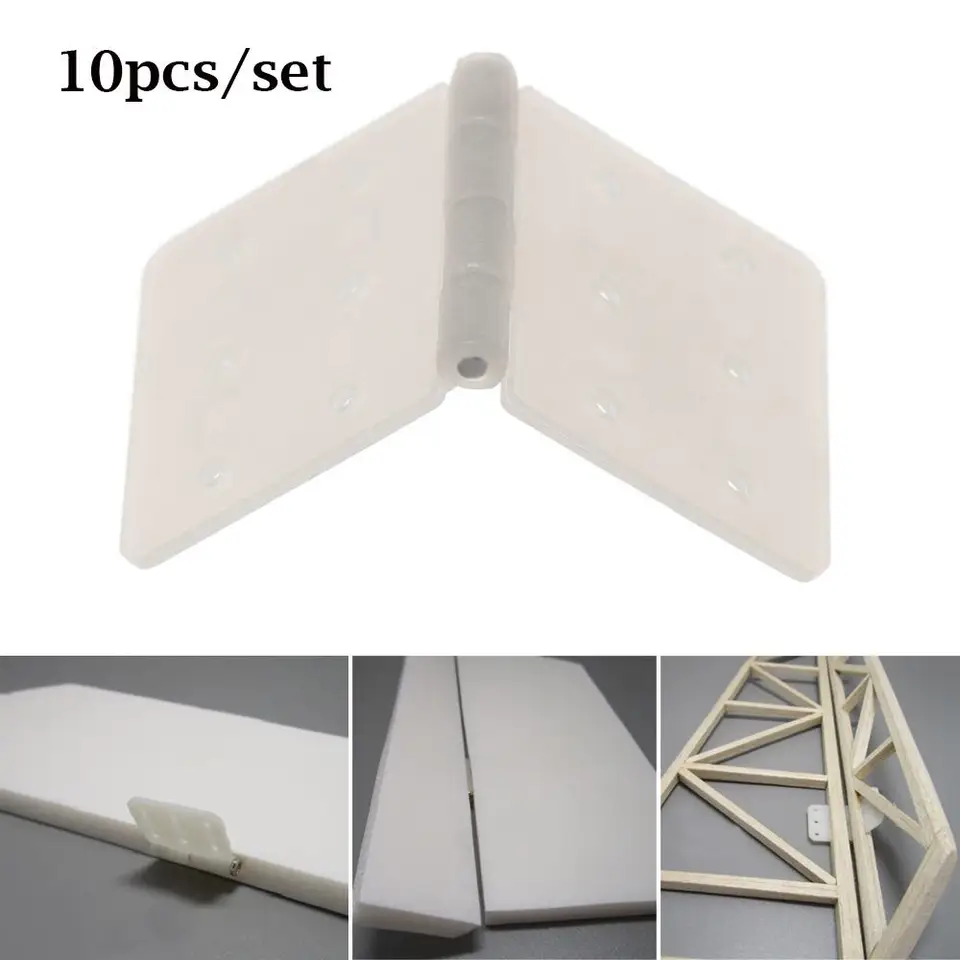 10ks vysokokvalitné vzdelávacie hračky DIY nylon a pripnutý závesový letún Aileron Connection RC Lietadlo dielov Aeromodelling Model