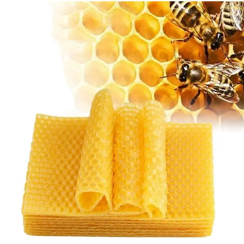 10ks včelí listy sviečky na výrobu remeselných súprav pre domácich majstrov Honey Sviečky Maker Plné včely