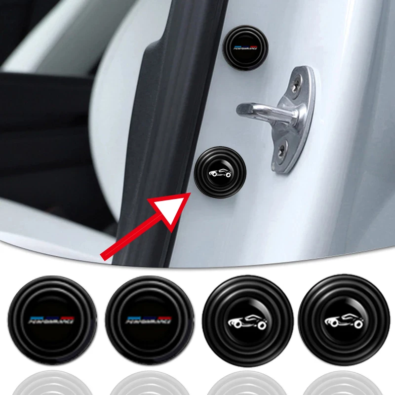 10ks zvukovo odolné voči silikónovému podložke Styling Dvere Pad pre BMW X5 E70 E53 F15 G05 E84 F48 E83 F25 G01 X1 X2 X3 X4 X4 X6 E71 F11