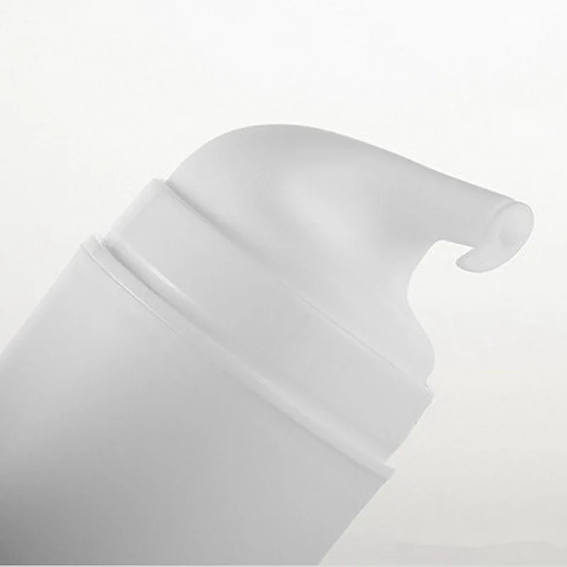 10ks/šarža 100 ml plastu ako vzduchová fľaša a čerpadlo, biela s prekrývaním, priesvitný biely prázdny fľaše na kozmetiku parfumov