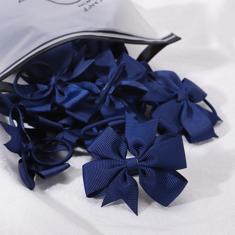10ks/šarža 20Colors Elastic Mini Bowknots Vlasové pásy pre dievčatká lano vlasy kravata kravata Držiteľ držiak pre deti detské vlasové doplnky