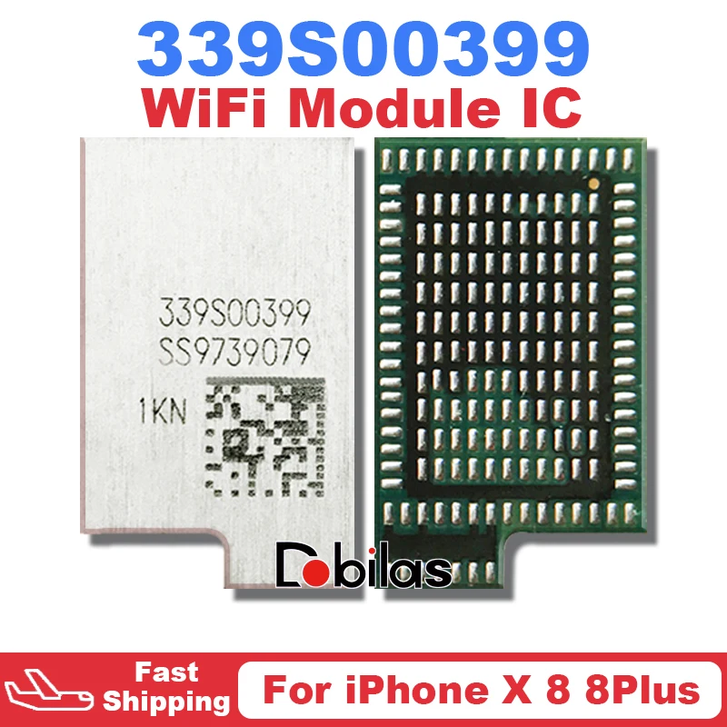 10ks/šarža 339S00399 pre iPhone 8 8Plus x Wi-Fi IC BGA WiFi Modul IC Chip WLAN_W náhradné diely integrované obvody Chipset