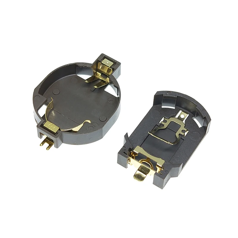 10ks/šarža 3V CR2032 CR2025 Držiak na batériu, BS-10 BS-8 Gold-Plated Patch Storage Pase Pase Box Organizátor batérií