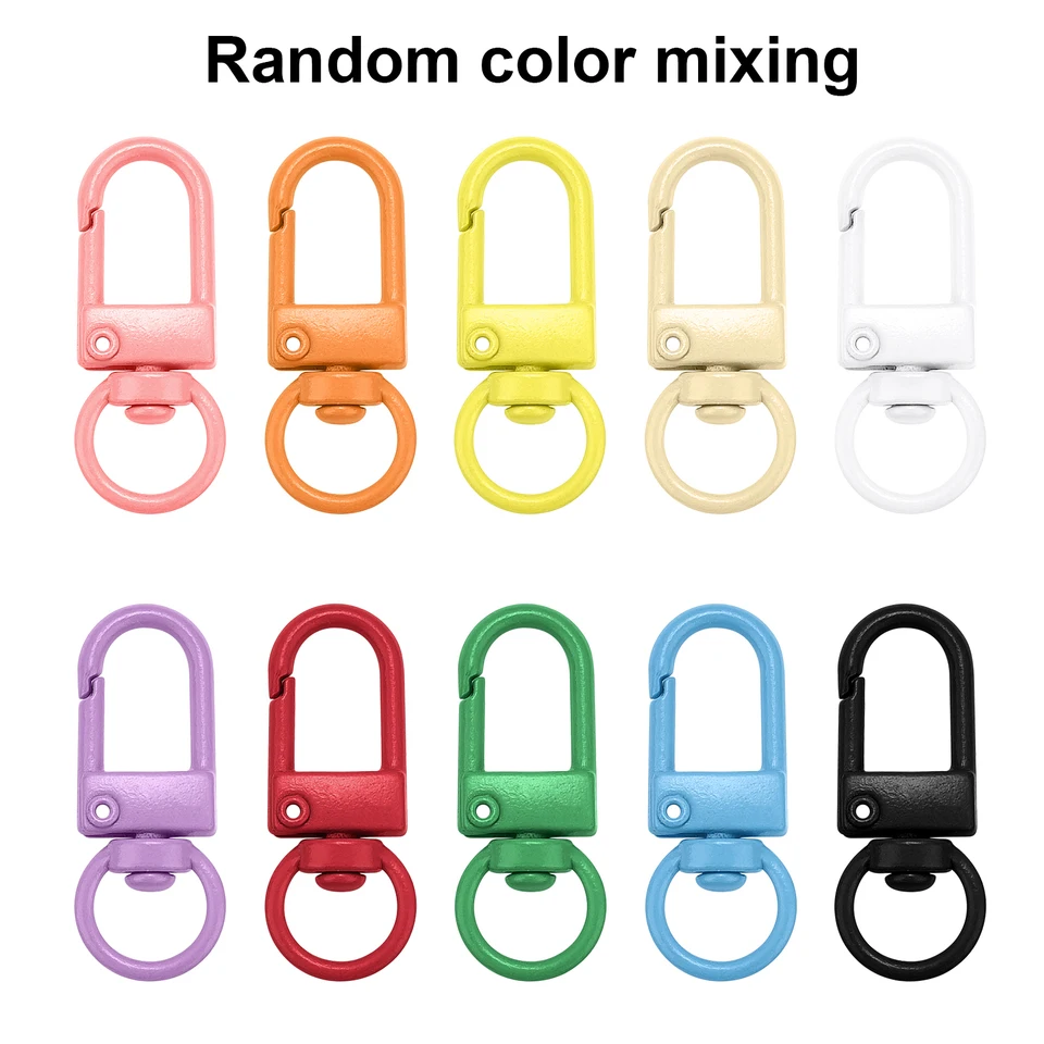 10ks/šarža farebná zliatina Snap Lobster Clasp Class Hooks Nálezy Klávesové kľúče pre DIY Key Chain Náramok vrecká na náramky šperky