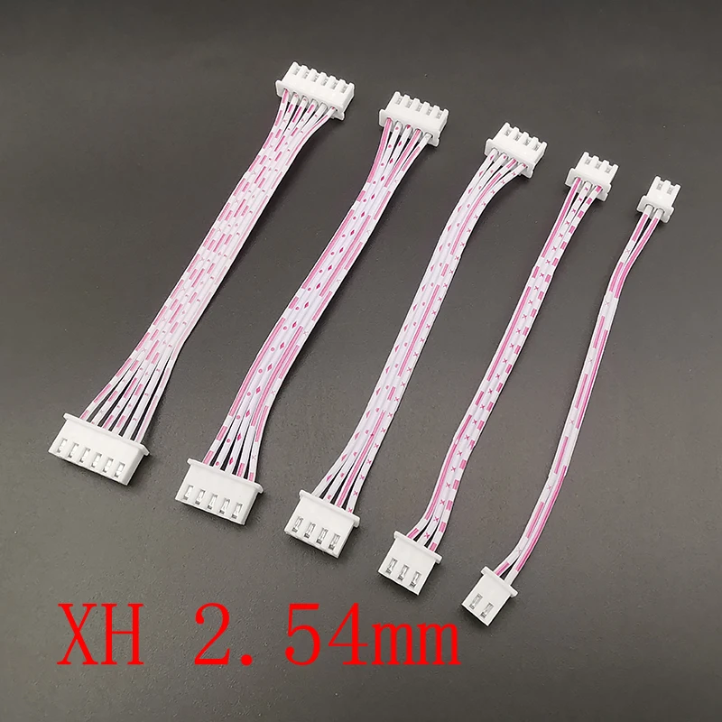 10ks/šarža Micro JST XH2.54 XH 2,54 mm ihrisko 2/3/4/5/6 PINF Žena k ženskému konektoru s 26awg červeným bielym drôtom káblom 10/20/30 cm