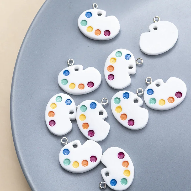 10ks/šarža Mini Palette Živinárske kúzla prívesok DIY Keychain Náhrdelník pre šperky výroby doplnkov