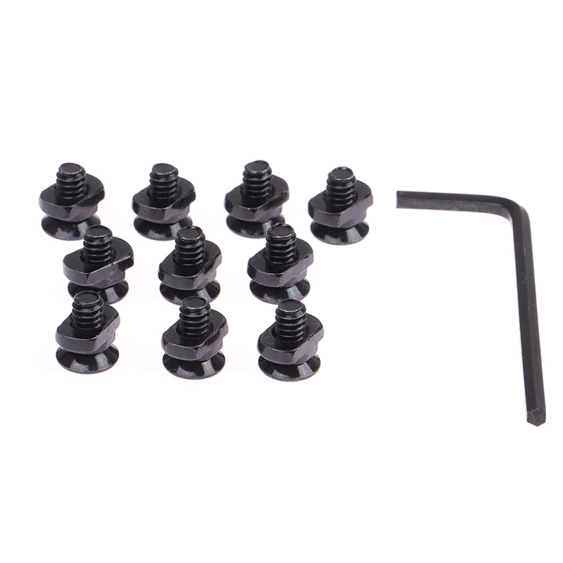 10ks/šarža MLOK M-LOK Rail Screws Tools Tools Príslušenstvo Hliníkové skrutky a výmena matíc