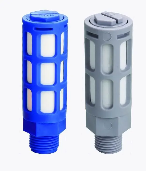 10ks/šarža pneumatického solenoidového ventilu Plastový tlmič PSL-02, vlákno G1/4