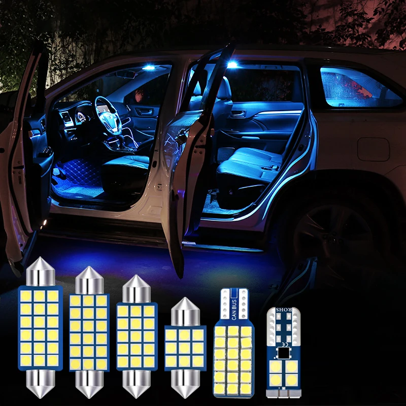 10ksové autá LED žiarovky interiérové ​​kupoly Čítanie Light Trunk Lamp pre Kia Rio 3 4 2012 2013 2014 2015 2016 2017 2018 2018 2019 Príslušenstvo