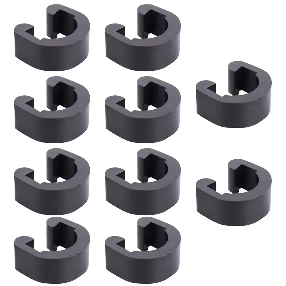 10ksové bicykle C-Clips Buckle Brzdenie Kábel Kryt Hadicová trubica plastová svorka Mountain Bike Road Road Oil Rúrky Kábel