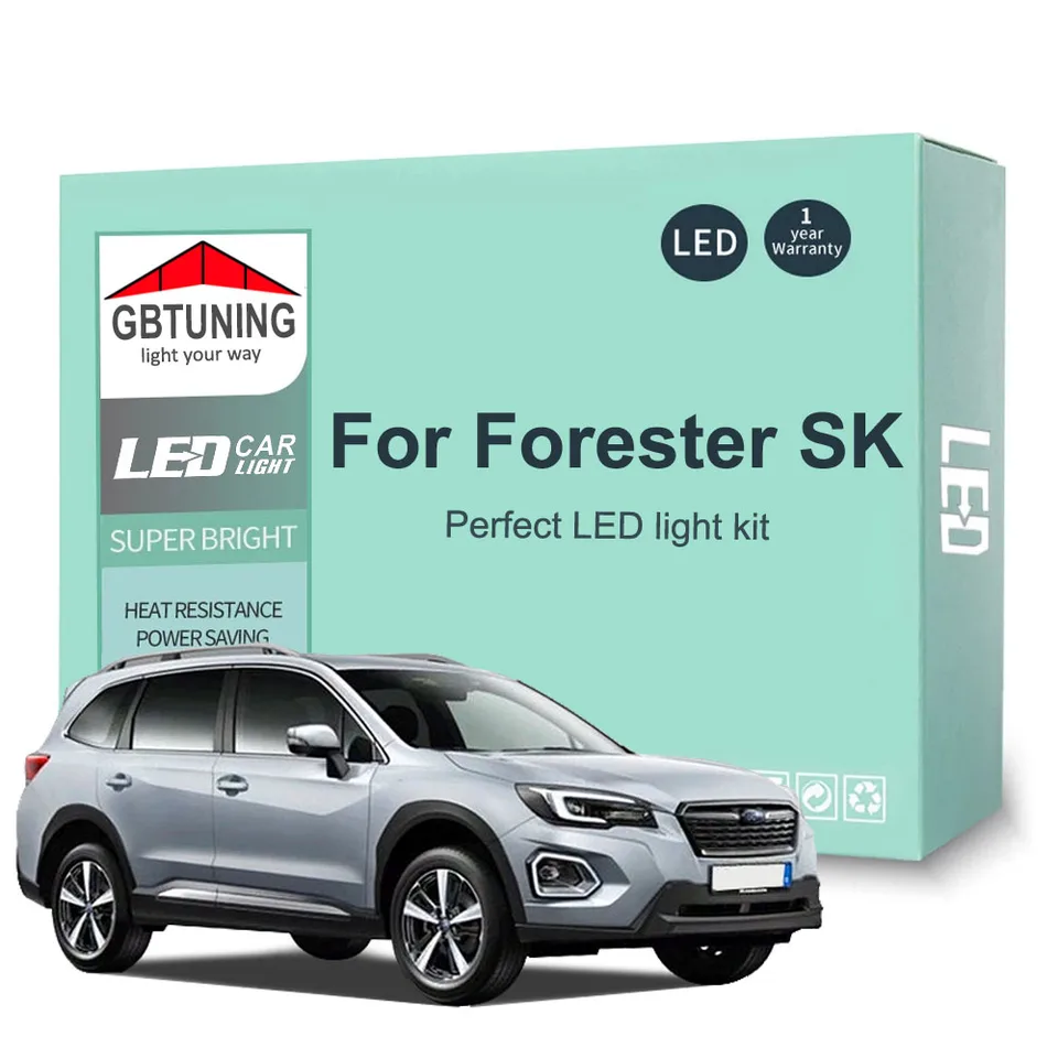 10ksové príslušenstvo pre autá pre Subaru Forester SK 2019 2020 2021 2022 CANBUS DOME TRUNK TRUNK LED Interiérová žiarovka