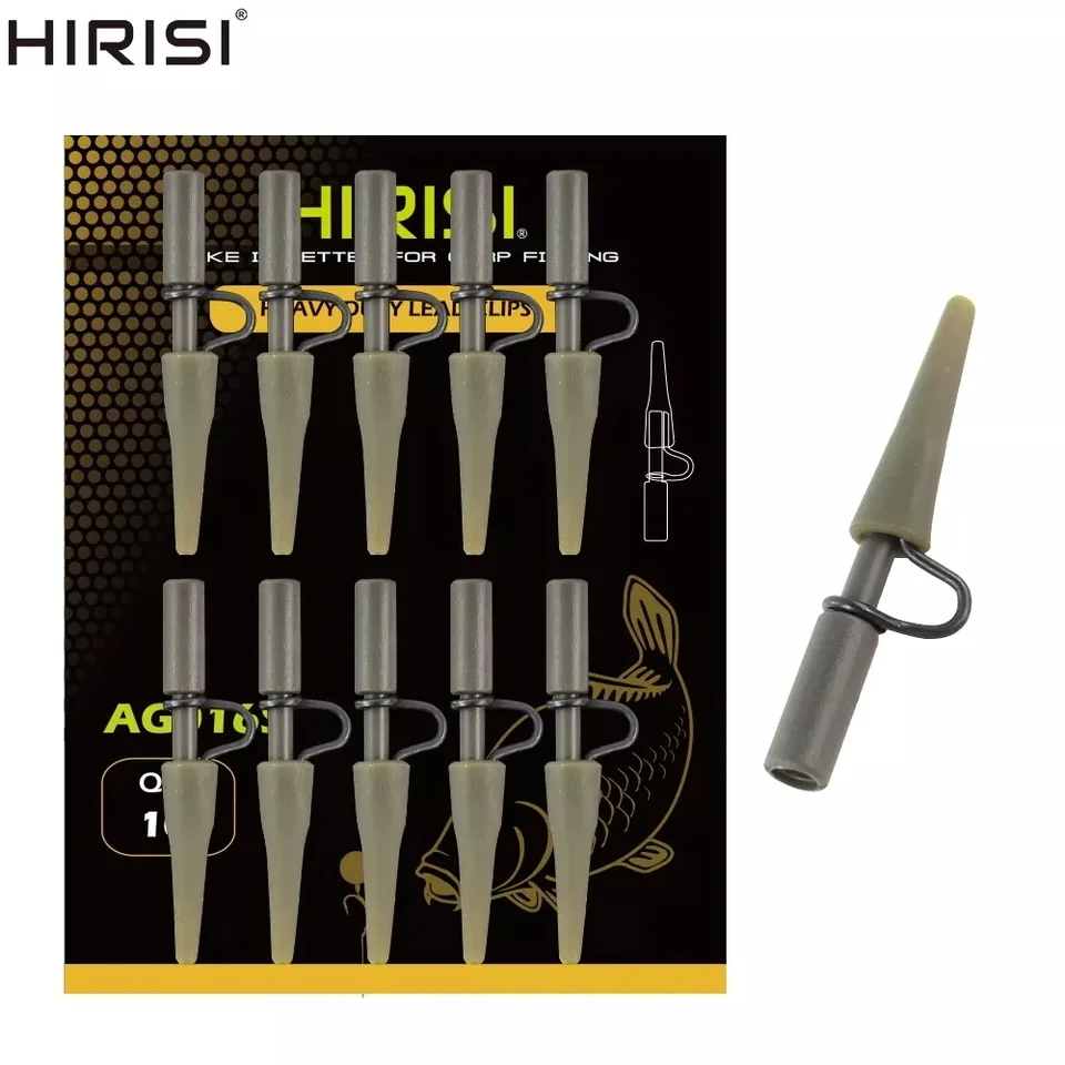 10ksové rybárske príslušenstvo Carp Highlice Clips Olovo otáčky Snap Snap Connector Carp Fishing Terminál Terminál