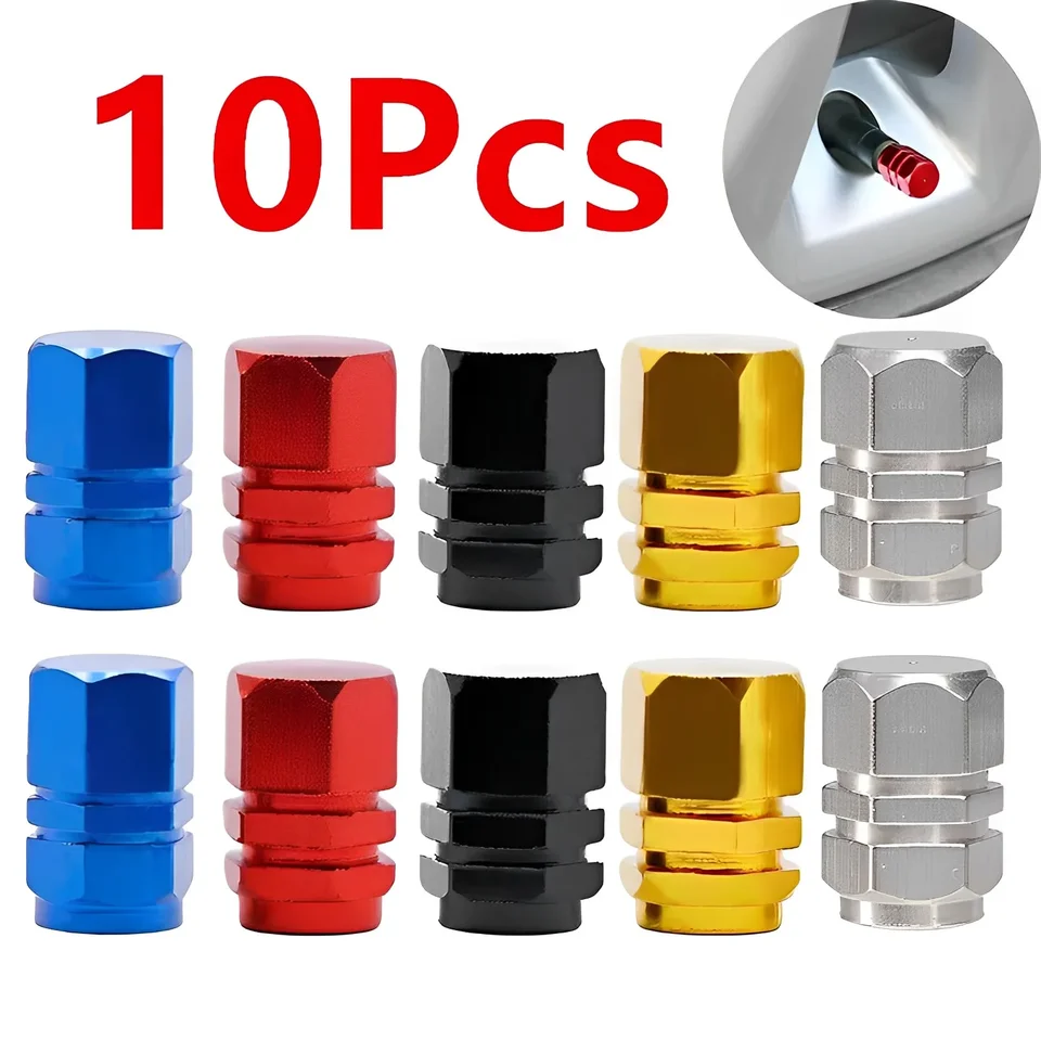 10ksové vozidlá vozíkových pneumatík Stonky Stonky Caps Hliníková pneumatika Tire Trame Smel Covers Airdust Witerproof pre náradie