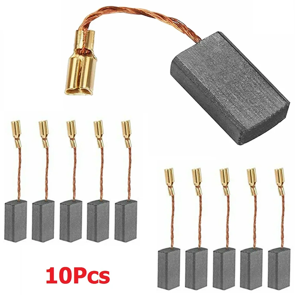 10ksový náradie Uhlíková kefa 5x8x15 mm pre mlynčekový mlynček dongcheng