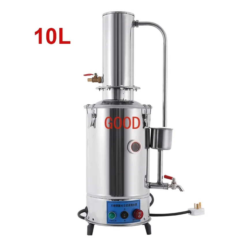 10l laboratórium Pure Water Distiller Electric Castless Moonshine Distiller Laboratory Chemistry Destilovaný vodný stroj