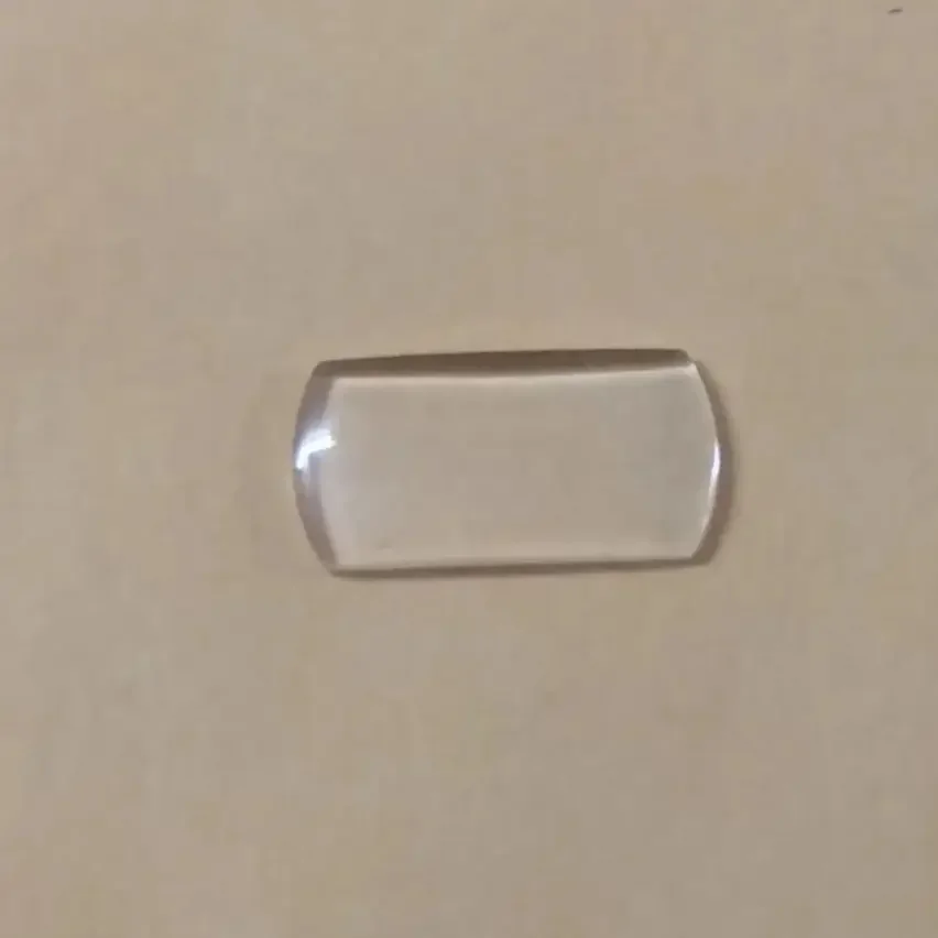 10mmx5mm obdĺžniková bublina len lupa pre hodinky Dátum okna Crystal T2482