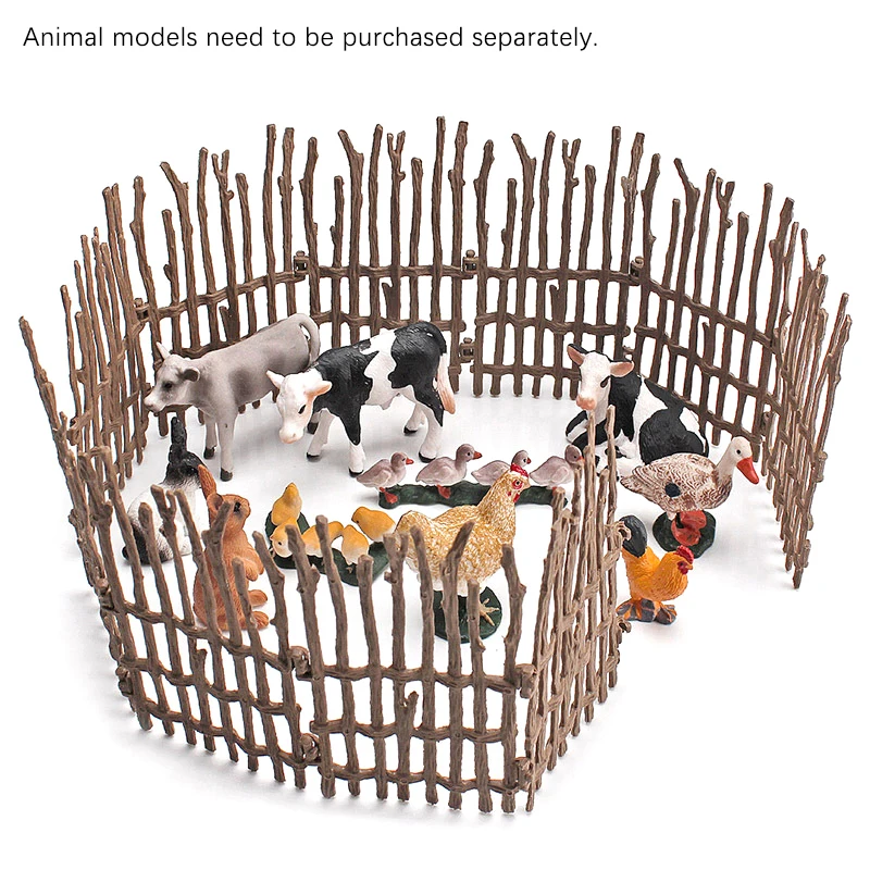 10pc/set plot dekorácie Model simulácia Farm ranč DIY pieskové stolové príslušenstvo statické trúbky pre deti hračky
