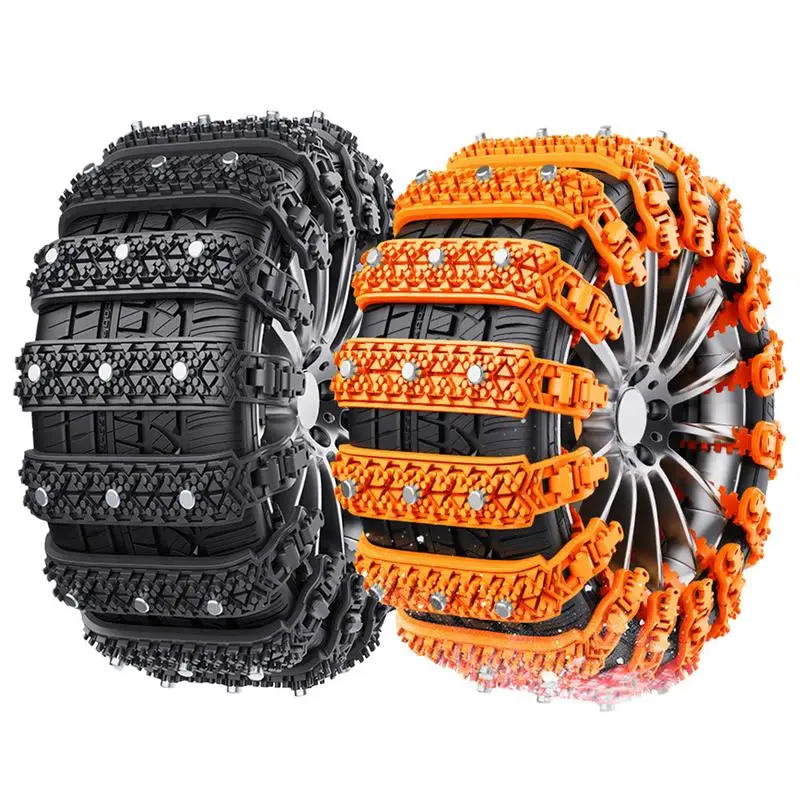 10pc/set TPU Vylepšená stabilita Snehové reťazce nastaviteľné protišmykové väzby pre zliatiny Wheels Winter Dôkaz na ľadových cestách