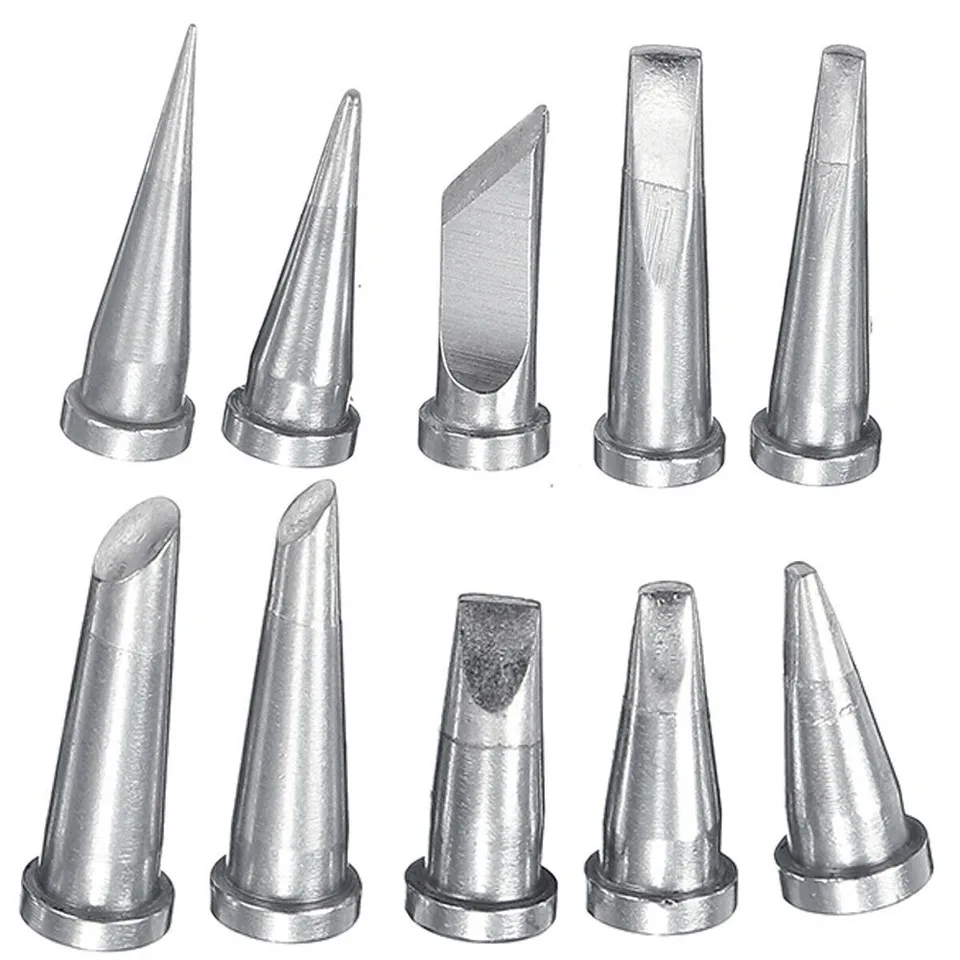 10pc Spájkovacia špička Soping pre Weller WD1000, WD2000, WSD81, WSF 81D8, WSF 81D5, WS81 Elektrický spájkovací nástroj na spájkovanie železných špičiek
