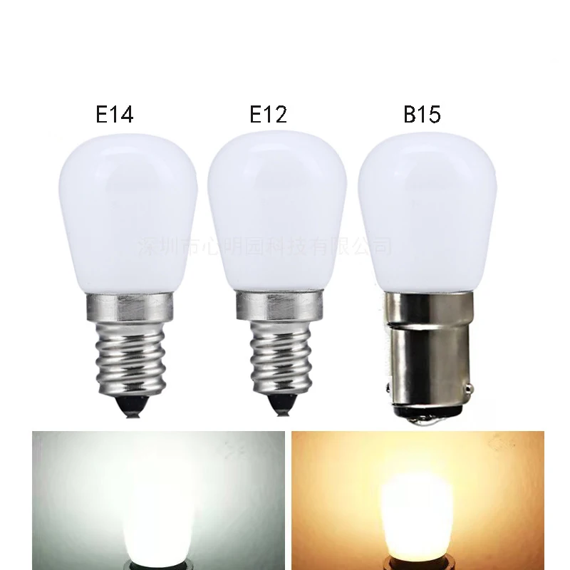 10pcs 110V 220V Mini E14 E12 B15 LED chladnička LED chladnička ZAMERAŤ SAMPLE SAMP T22