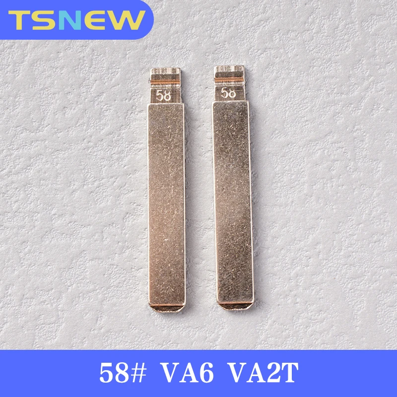 10pcs 58# VA6 VA2T č. 58 Diaľkový kľúč automobilu pre Citroen Peugeot Flip Skladací kľúč prázdny bez výmeny drážky