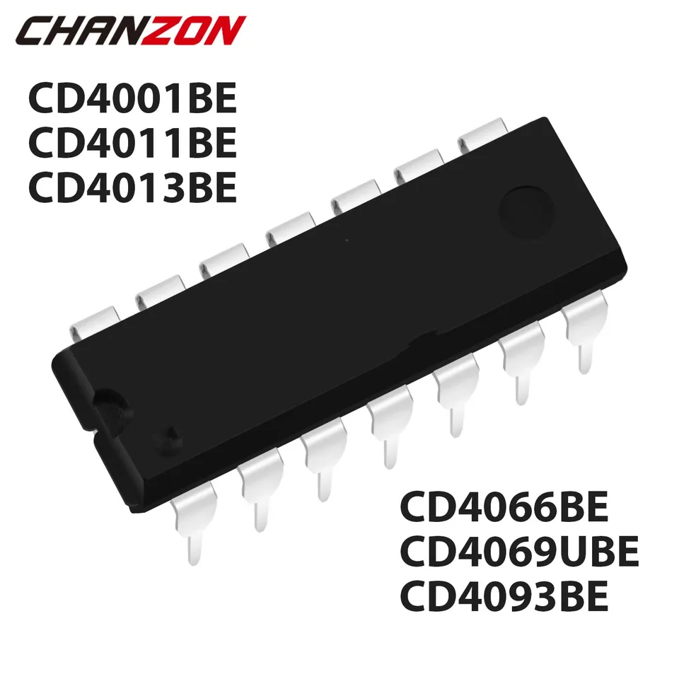 10pcs CD4001be CD4001 4001be CD4011be CD4011 TC4011BP CD4013be CD4013 DIP 4013be 4013 DIP14 IC integrovaný obvod Nový originálny