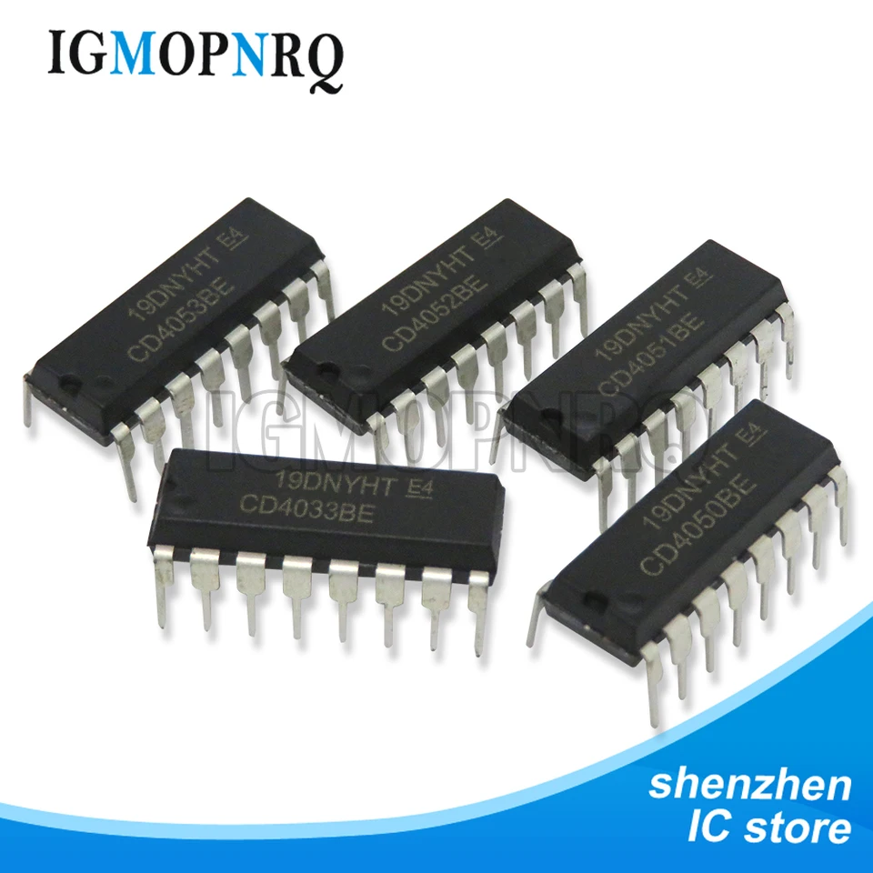 10pcs CD4051be CD4052 DIP-16 CD4029BE CD4030BE CD4033be CD4050be CD4052BE CD4053BE CD4029 CD4030 CD4033 CD4050 CD4051 CD4053 DIP