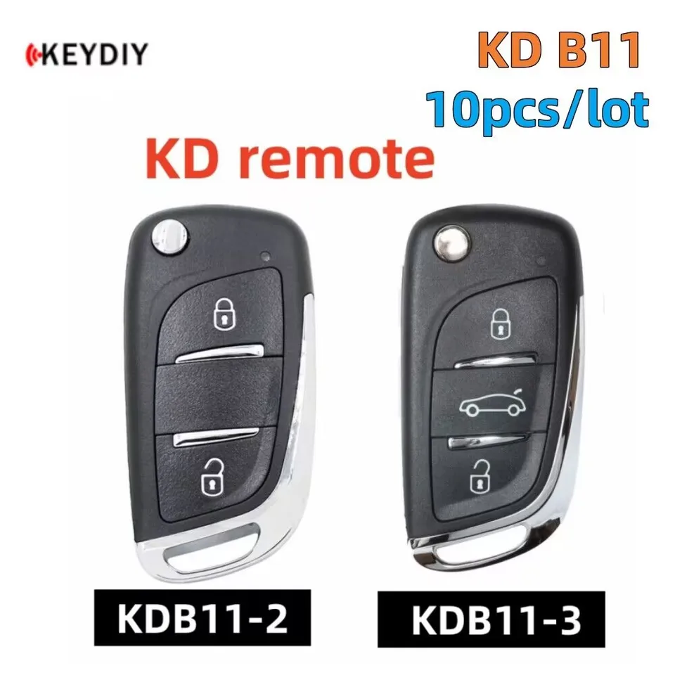 10pcs keydiy diaľkové ovládanie B séria B11-2/3 Universal KD CAR REMETION KEY pre Peugeot KD-X2 KD900 KD900+ MINI KD URG200