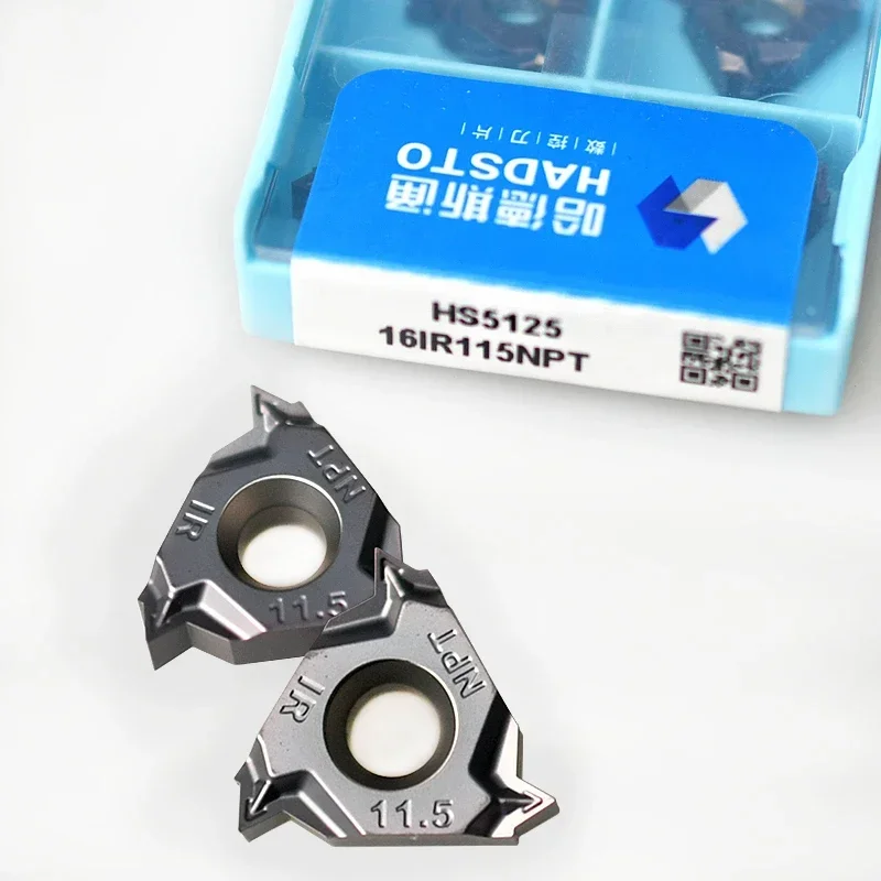 10pcs Original 16ir 16er 18npt 14npt 115npt HS5125 HS5225 CNC Lathing Cutting Tools Standard NPT carbid Turning Vložky